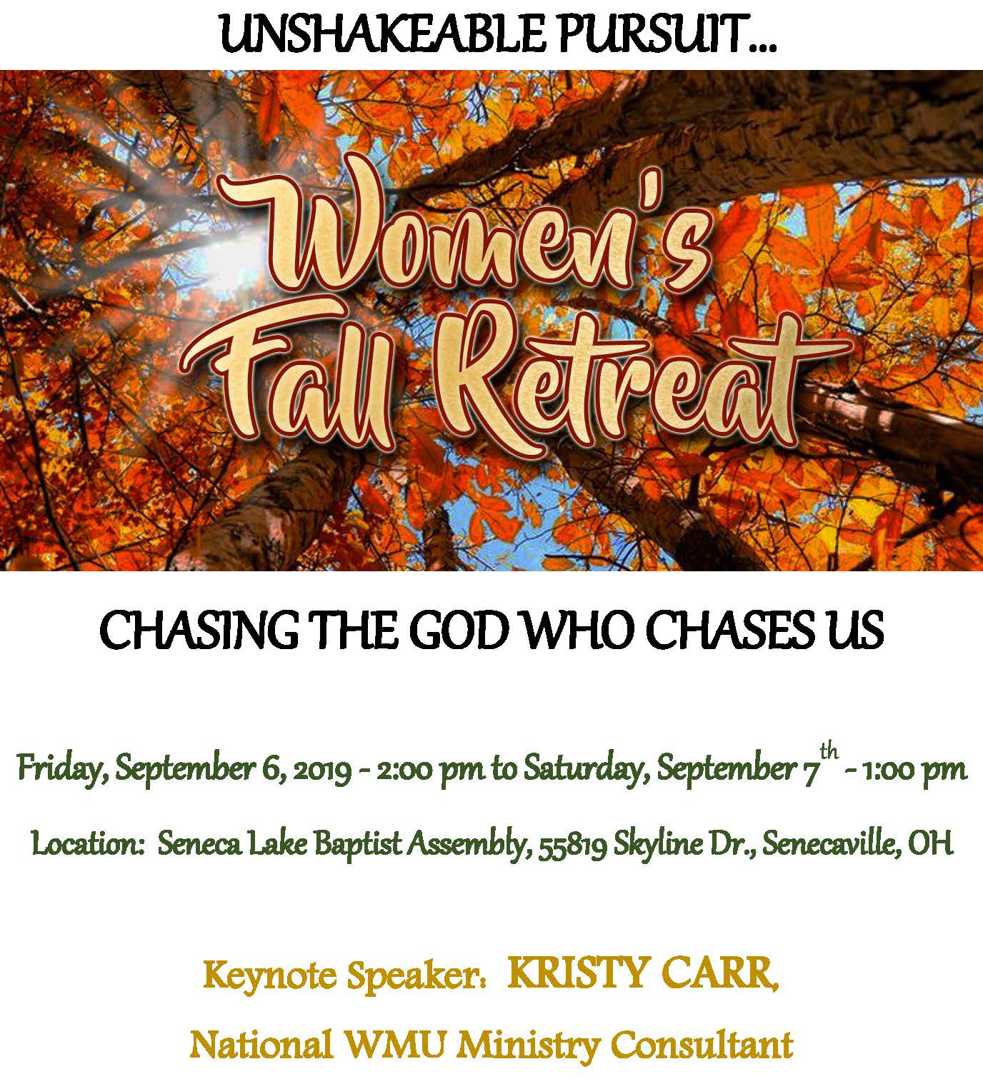 Women's Fall Retreat & Mission Celebration | scbo.org