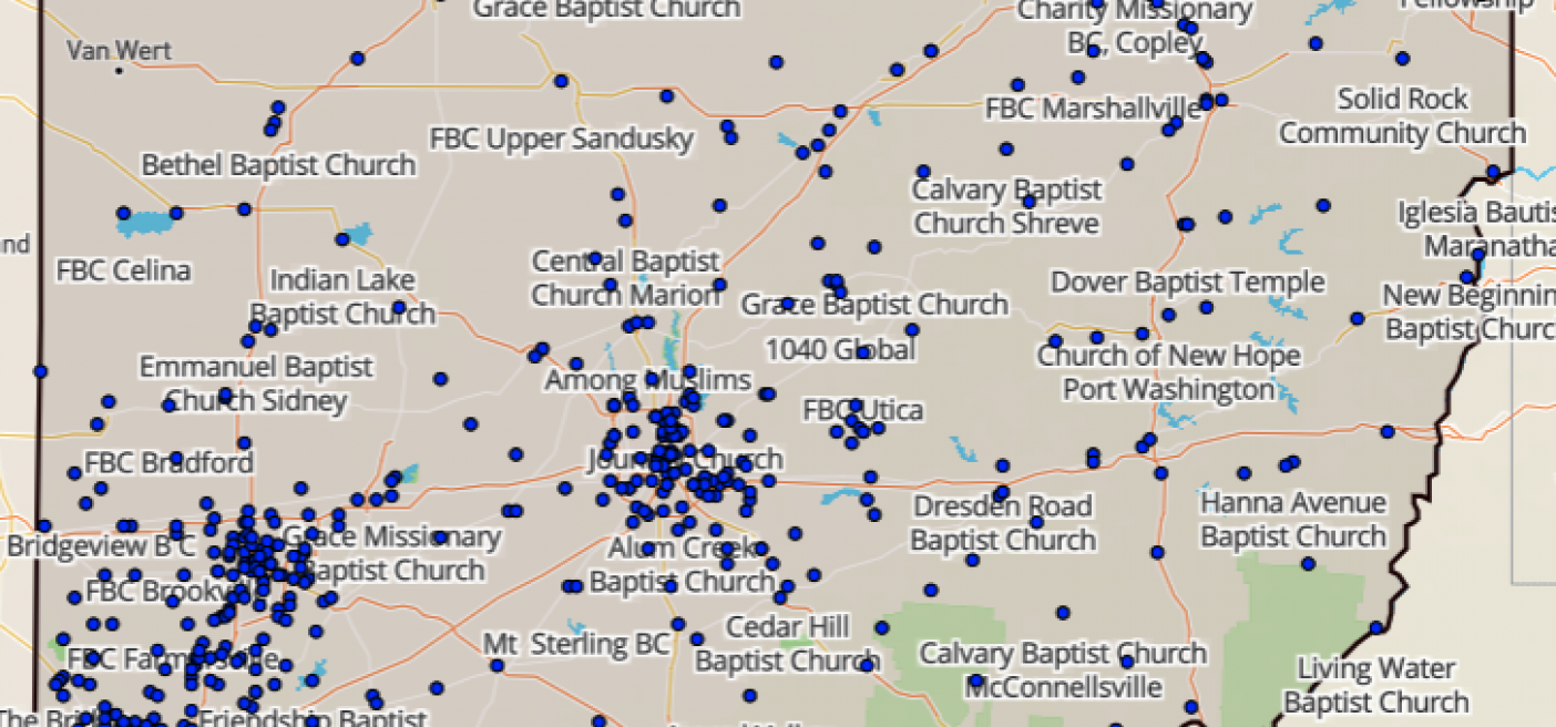 Ohio currently has more than 700 Southern Baptist Churches